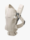 BabyBjörn baby mini carrier in light beige for newborns to 1 year - British product