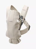 BabyBjörn baby mini carrier in light beige for newborns to 1 year - British product