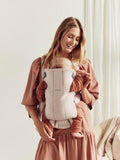BabyBjörn baby mini carrier in light beige for newborns to 1 year - British product