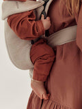 BabyBjörn baby mini carrier in light beige for newborns to 1 year - British product