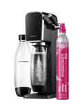 SodaStream Art sparkling water maker with bottles and CO2 cylinder (British brand)
