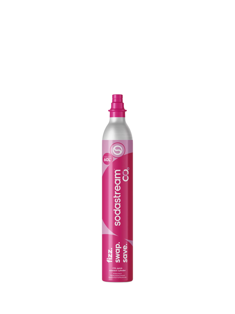 SodaStream Quick Connect Pink CO2 gas cylinder 60L - British product