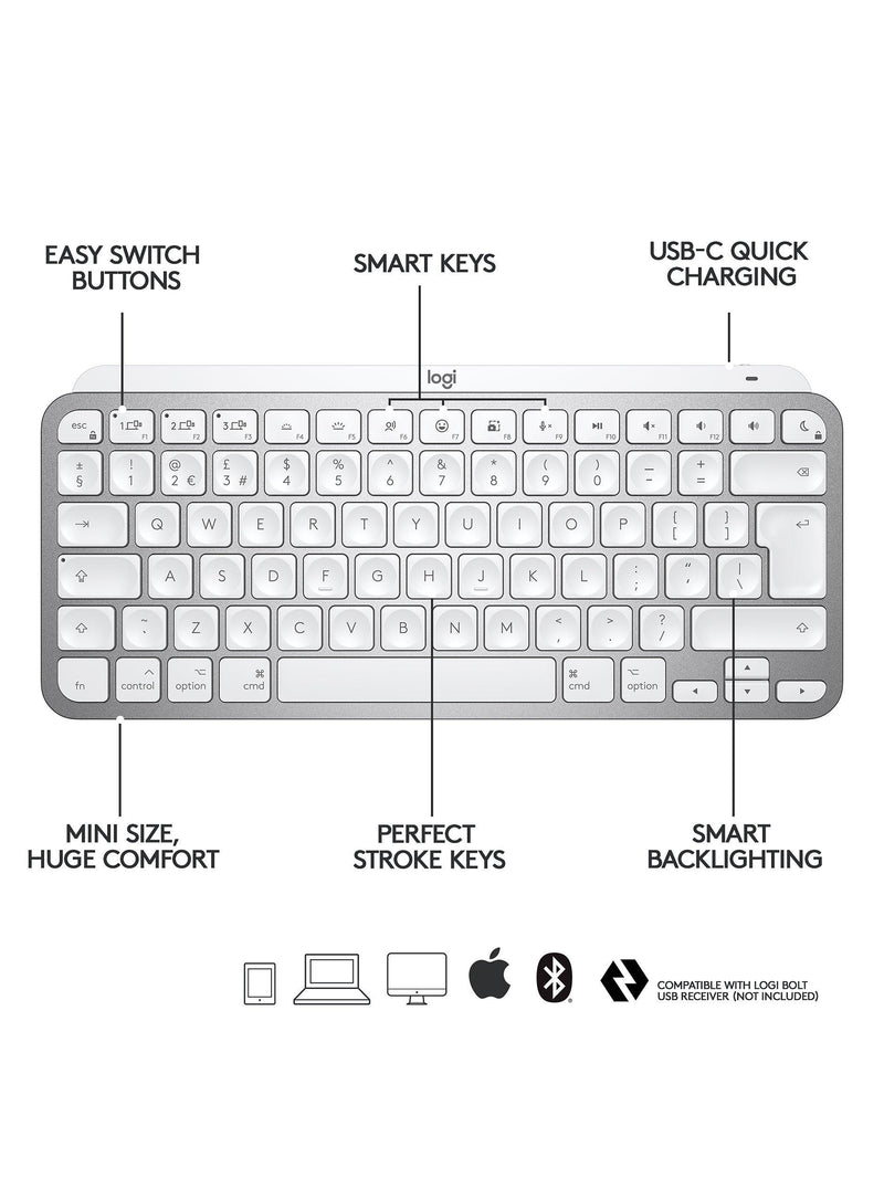 Logitech MX Keys Mini for Mac keyboard, imported from the UK