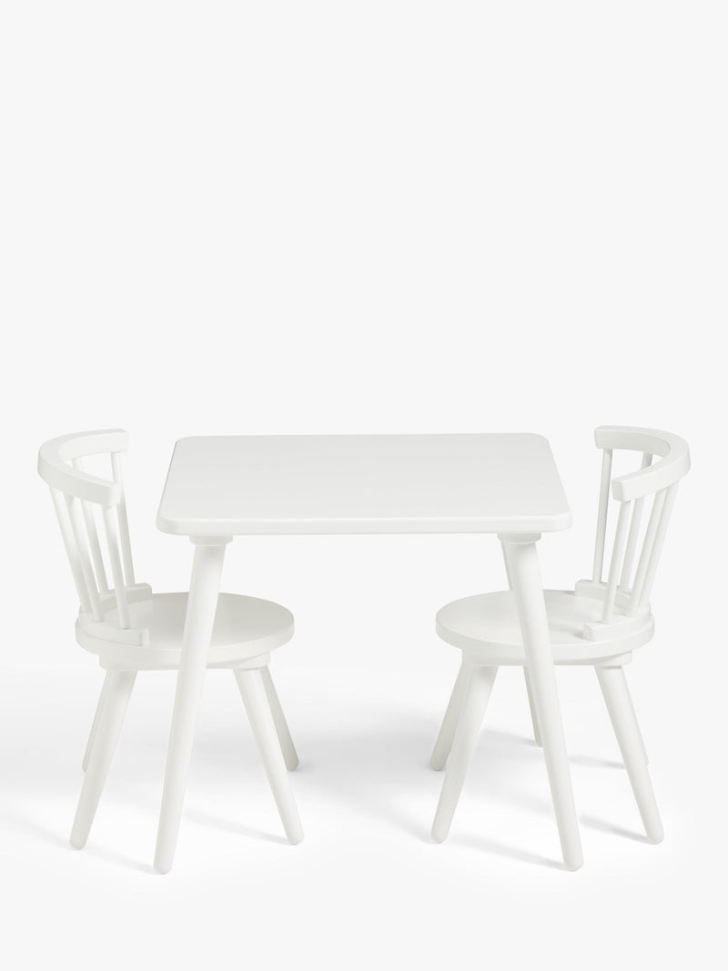 John Lewis white spindle kids table and chairs set - British product