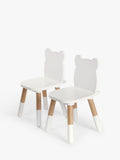 John Lewis bear table and chairs White/Natural, imported from the UK