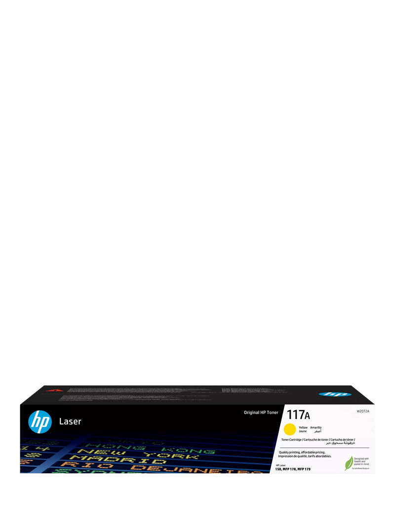 HP 117A yellow toner cartridge - British product