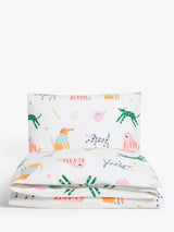 John Lewis John Lewis Easy Care Park Pals Reversible Duvet Cover and Pillowcase Set Double- Buy online at McGrocer
