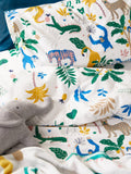 John Lewis Easy Care Jungle Boogie duvet cover set, imported from the UK