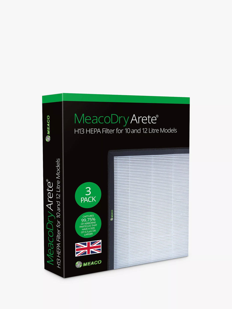 Meaco HEPA filter 3-pack replacement filters for dehumidifier, UK version