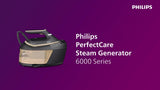 Philips PerfectCare 6000 steam generator iron black gold, UK version