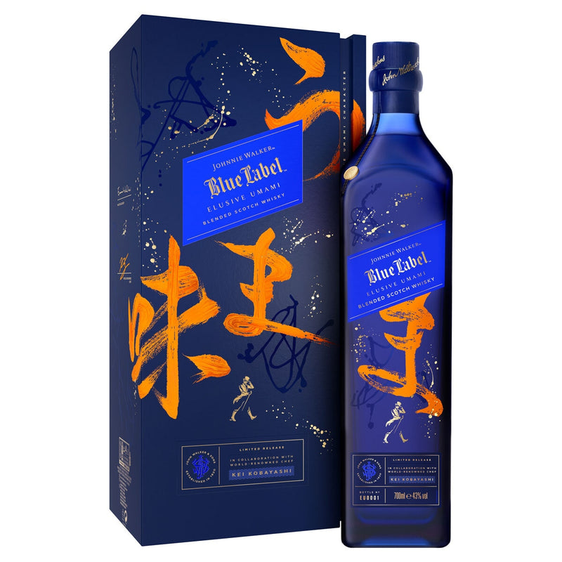 Johnnie Walker Blue Label Elusive Umami Blended Scotch Whisky 70cl, UK version