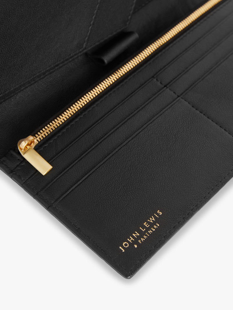 John Lewis leather travel wallet, imported from the UK