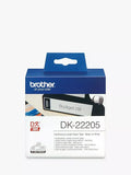 Brother black on white continuous label roll 62mm x 30.48m (British brand)