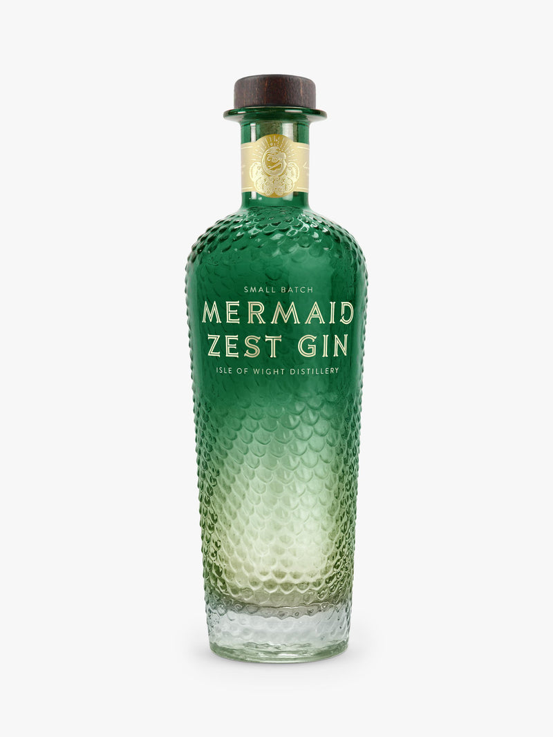 Mermaid Zest Gin with grapefruit and rosemary, 70cl bottle, imported from the UK