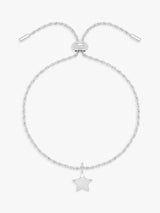 John Lewis Estella Bartlett Wish Cushion Star Amelia Bracelet, Silver- Buy online at McGrocer