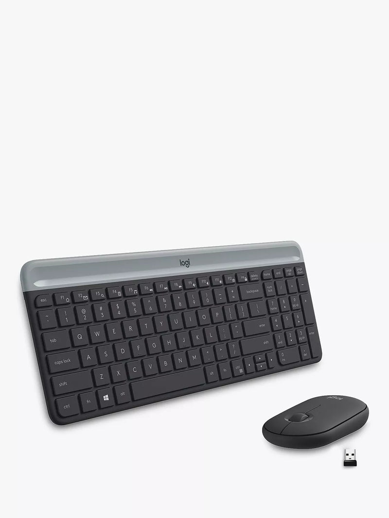 Logitech MK470 wireless keyboard and mouse black - British product