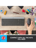 Logitech MK470 wireless keyboard and mouse black - British product