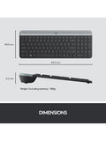 Logitech MK470 wireless keyboard and mouse black - British product