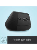 Logitech Lift vertical ergonomic mouse graphite, imported from the UK