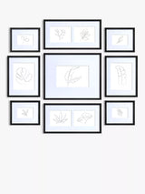 John Lewis Multi-Aperture Photo Frame Set with 9 Frames for 11 Photos, Black- Buy online at McGrocer