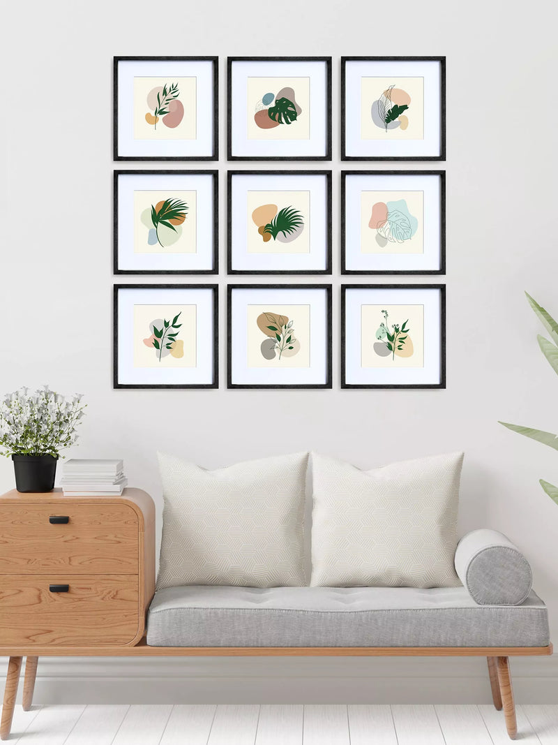 nielsen Gallery 9-photo frames black 8x8 inch, imported from the UK