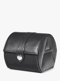 Aspinal of London pebble leather travel watch roll, UK version