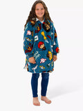 Harry Potter Hugzee Oversized Fleece Hooded Blanket, Blue/Multi - McGrocer