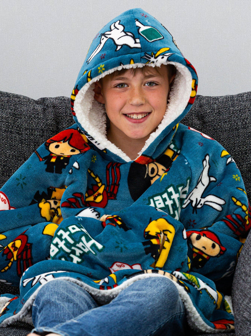 Harry Potter Hugzee Fleece Blanket Blue Medium, UK version