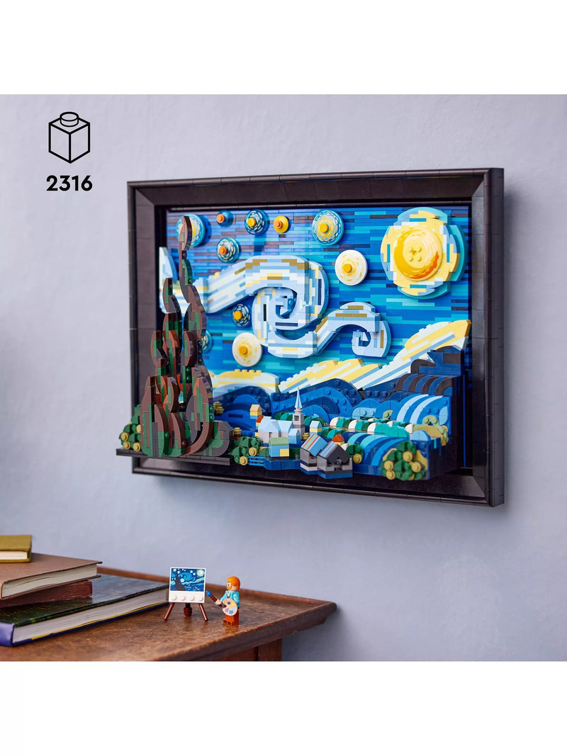LEGO Vincent van Gogh The Starry Night creative kit 2316 pieces, UK version