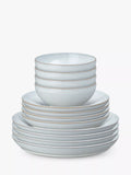 Denby White Speckle stoneware dinnerware set 12 piece, UK version