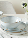 Denby White Speckle stoneware dinnerware set 12 piece, UK version