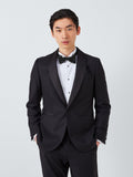 John Lewis textured silk bow tie in black - British product
