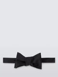 John Lewis black silk self-tie bow tie (British brand)