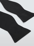 John Lewis black silk self-tie bow tie (British brand)