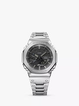 John Lewis Casio G-Shock GM-B2100D-1AER Men's Bracelet Strap Watch, Silver- Buy online at McGrocer