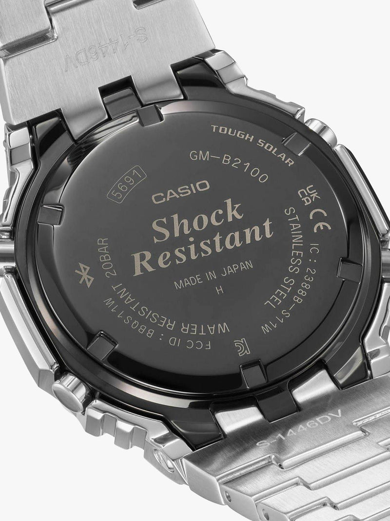 Casio G-Shock silver bracelet watch GM-B2100D, UK version