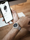 Casio G-Shock silver bracelet watch GM-B2100D, UK version