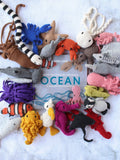 TOFT ocean animal crochet patterns mini hardback book, UK version
