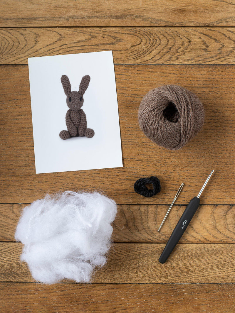 TOFT Mini Lucy the Hare crochet kit 8cm - British product
