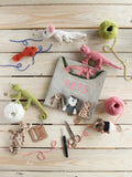 Mini crochet book with animal pet patterns by Kerry Lord, UK version