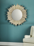 Laura Ashley radial mirror champagne finish 99cm, imported from the UK