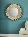 Laura Ashley radial mirror champagne finish 99cm, imported from the UK