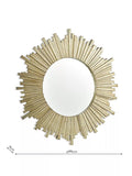 Laura Ashley radial mirror champagne finish 99cm, imported from the UK
