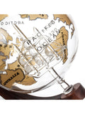 Mixology World Globe Decanter Natural/Clear 750ml, imported from the UK