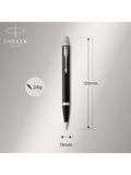 Parker IM black chrome trim ballpoint and fountain pen set, UK version