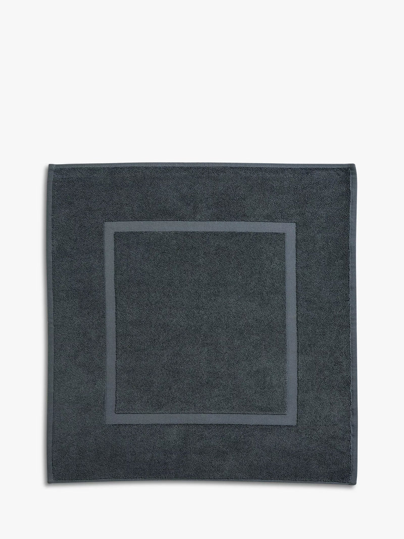 Christy Organic Cotton Twist Yarn Shower Mat - Cinder