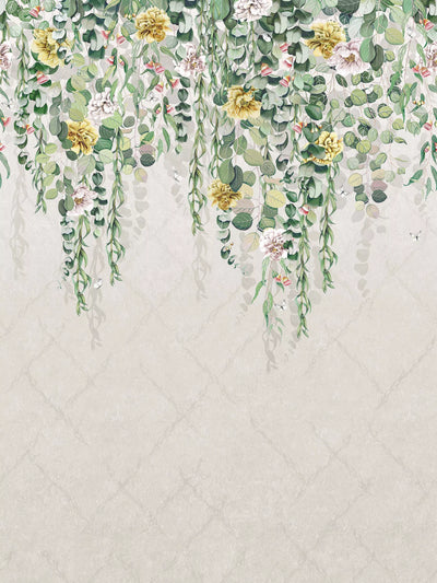 John Lewis Osborne & Little Eucalyptus Wallpaper Panel - Floral Mural Wallpaper, L300 x W210cm- Buy online at McGrocer