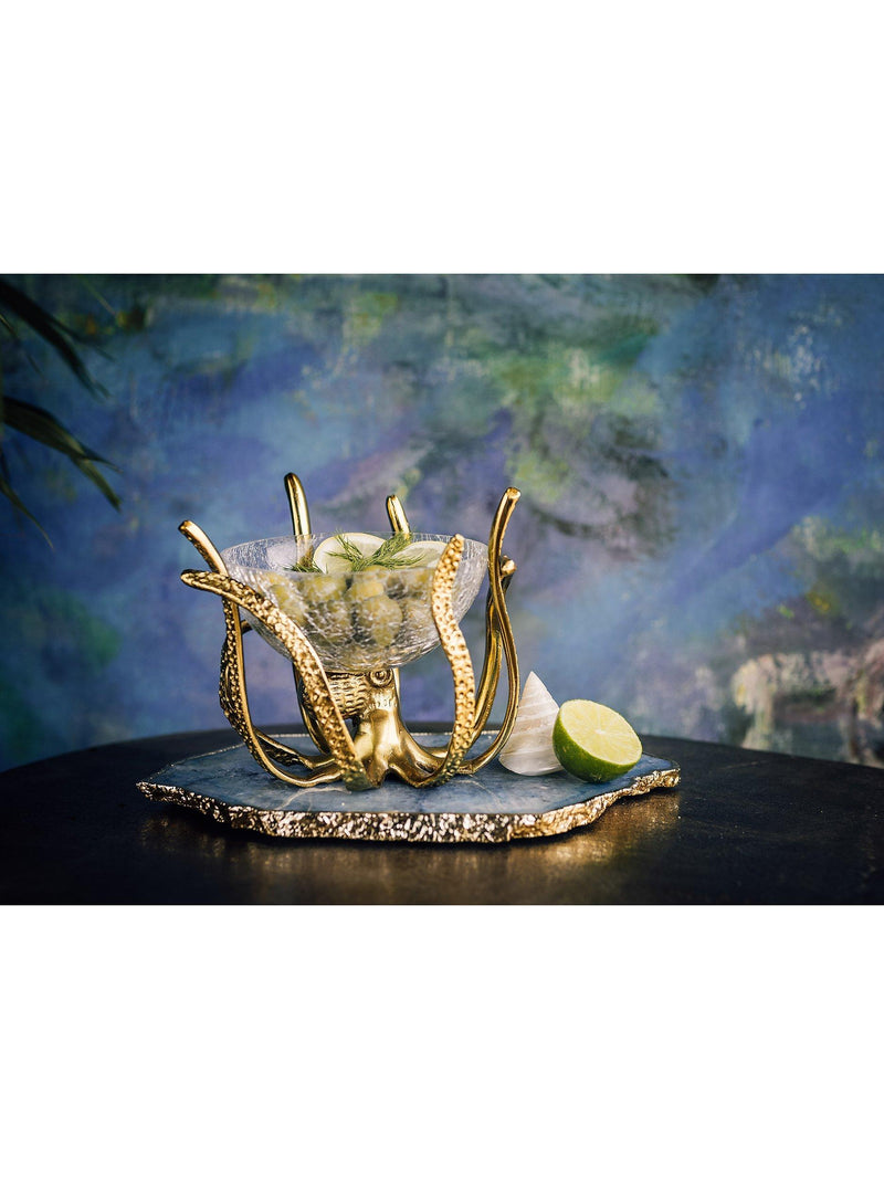 Culinary Concepts mini octopus stand and glass bowl 450ml (British brand)