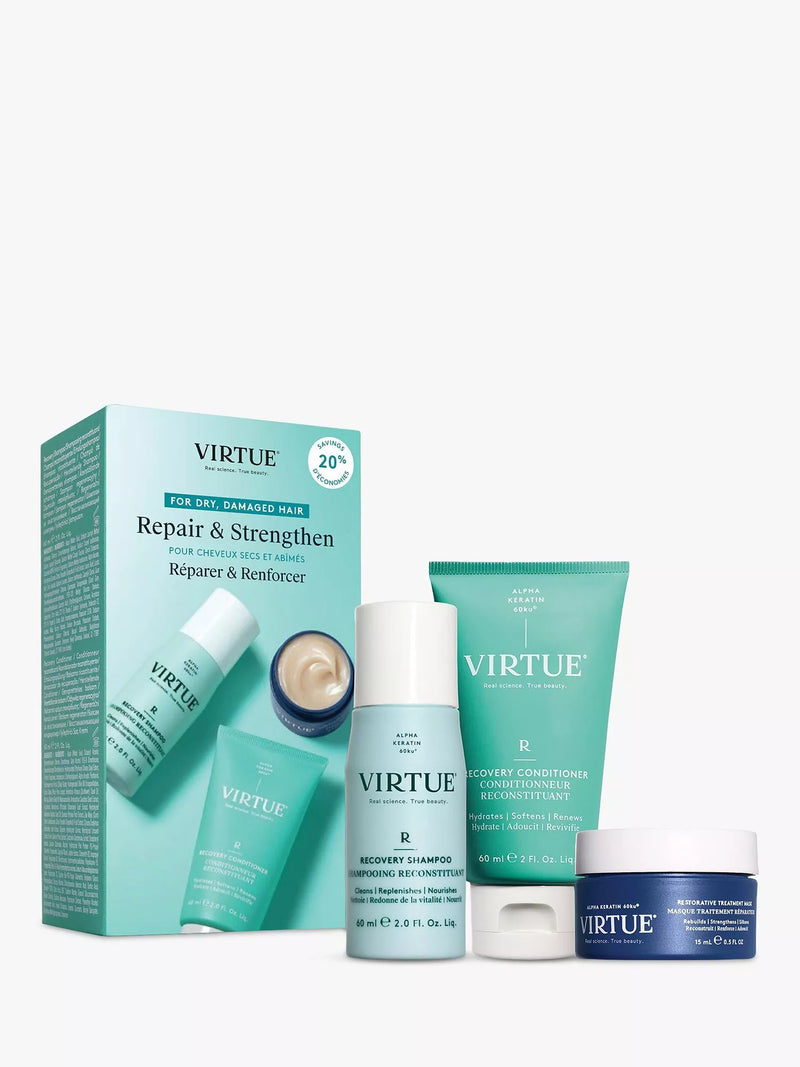 Virtue Recovery Discovery haircare gift set - British product