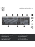 Logitech MX Mechanical wireless keyboard Graphite, imported from the UK